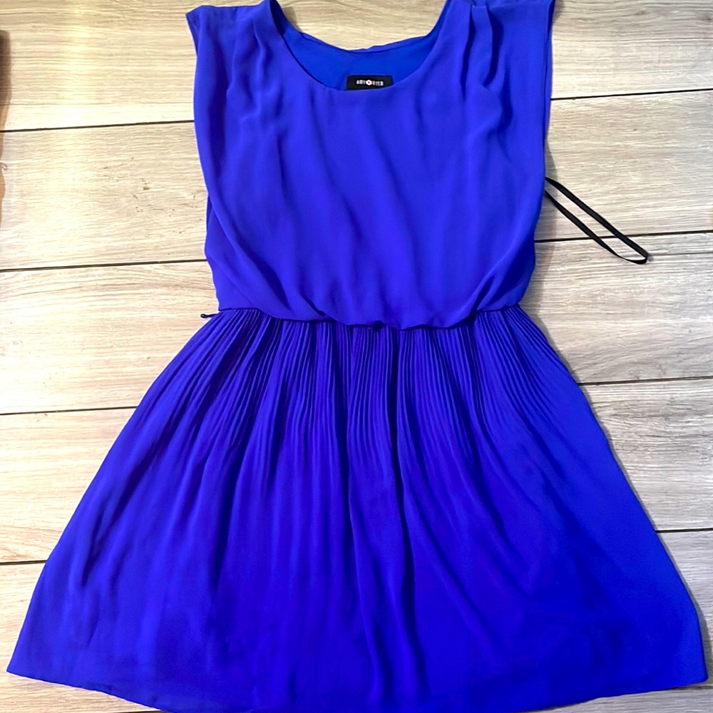 Blue flowy dress